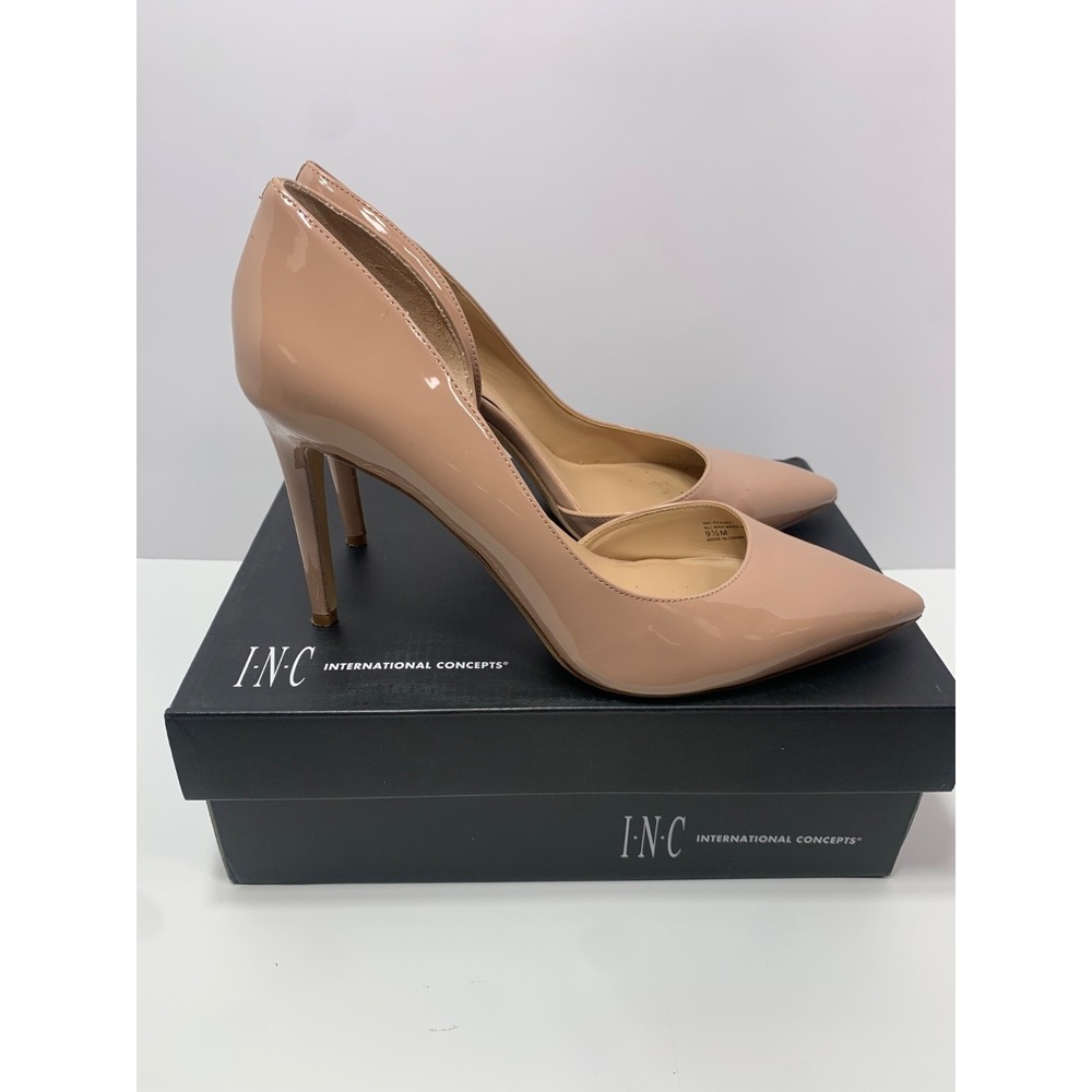 INC international concepts Lenip Women's Nude Patent Leather Pump